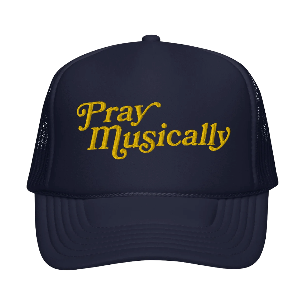 Navy with Gold - Foam Trucker Hat