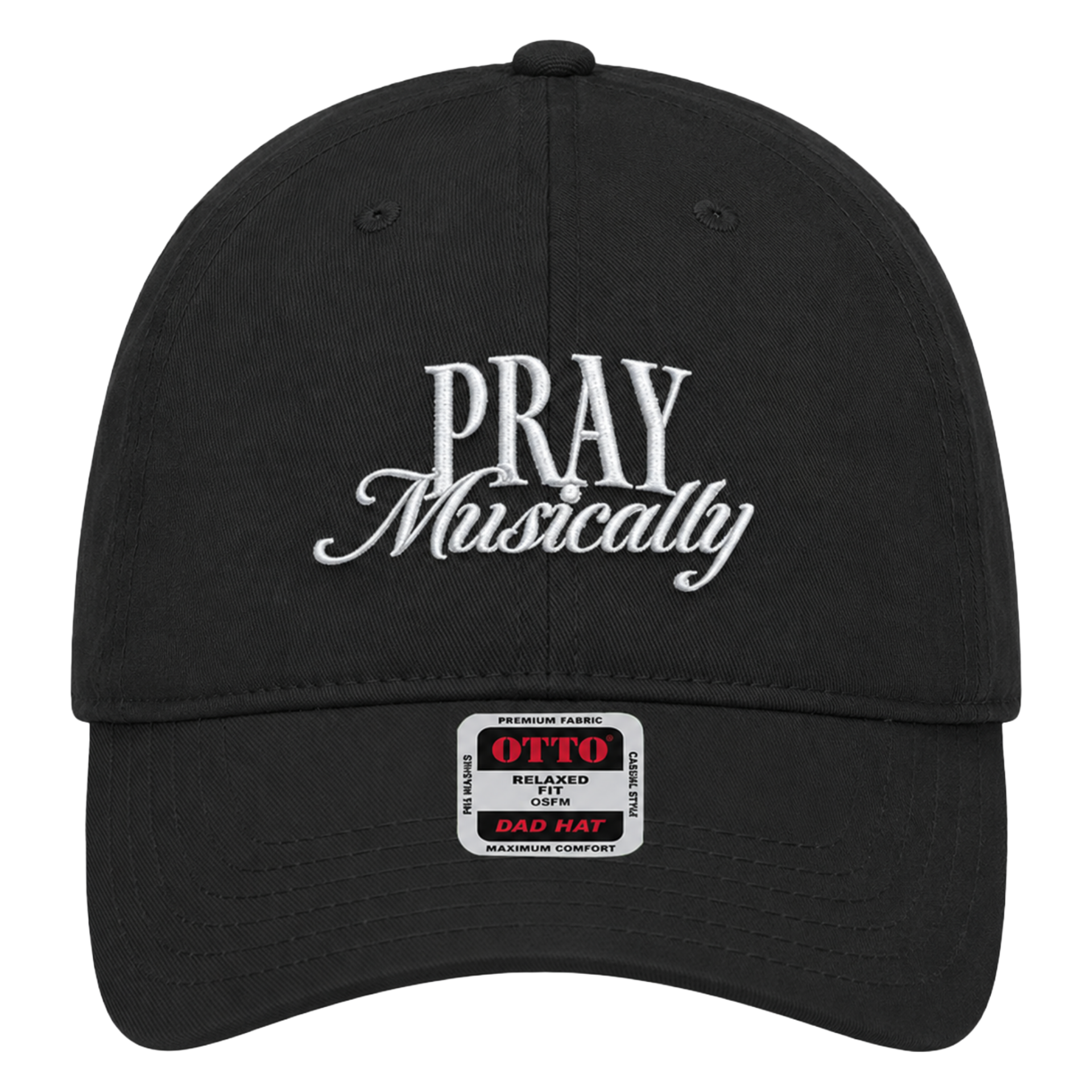 Pray Musically Dad Hat – Black