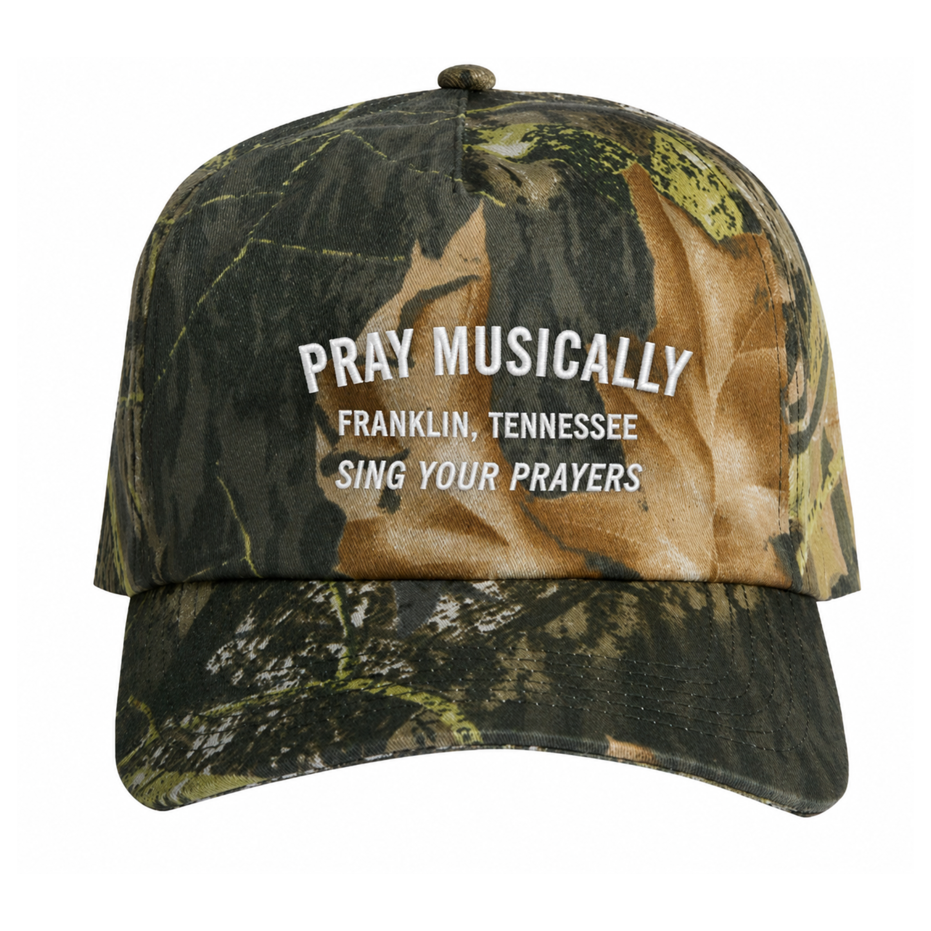 Pray Musically “Sing Your Prayers” Soft Camo Hat – Franklin, Tennessee