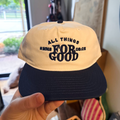 All Things For Good — Two-Tone Cap (Natural/Navy)