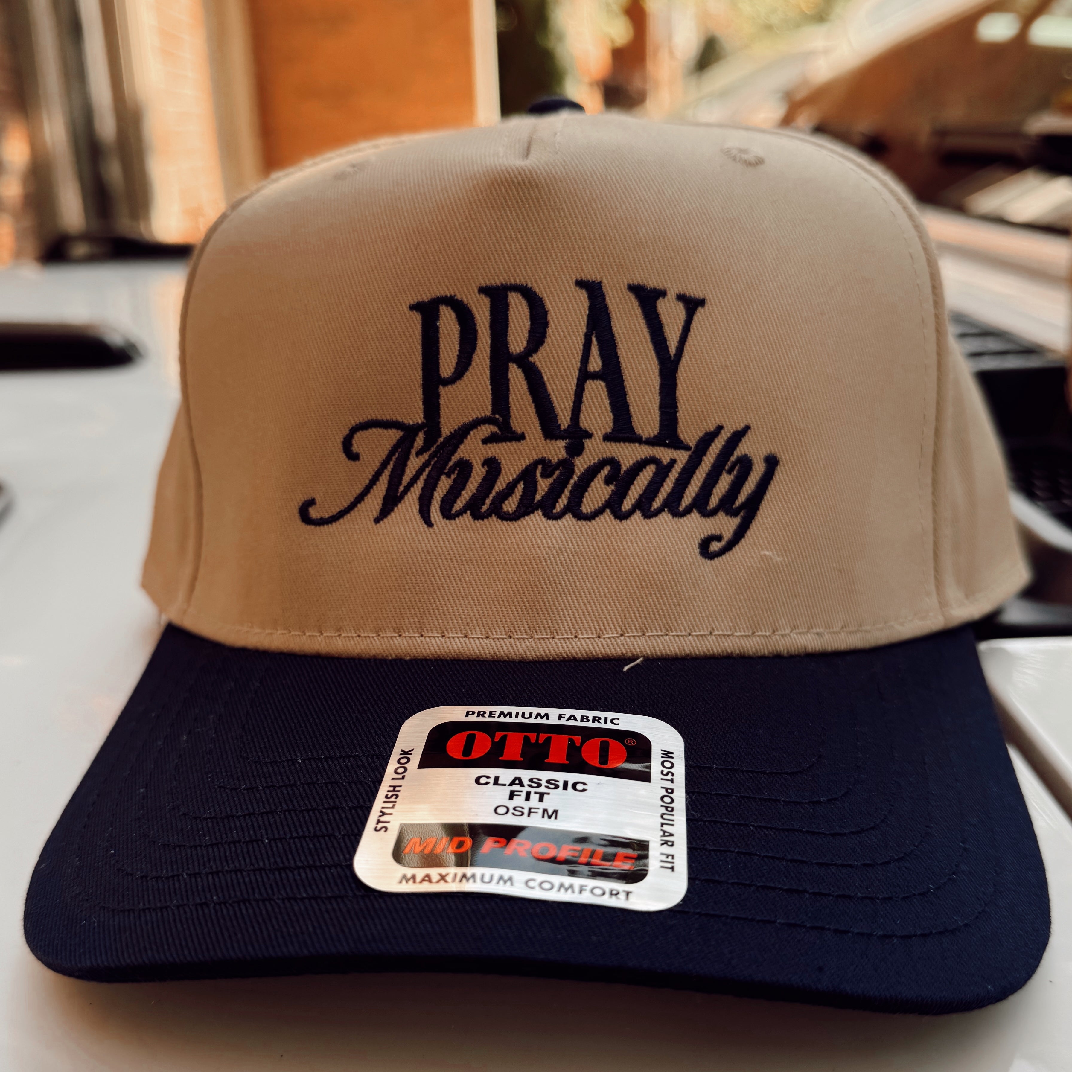 Original Pray Musically — Navy/Khaki Baseball Cap