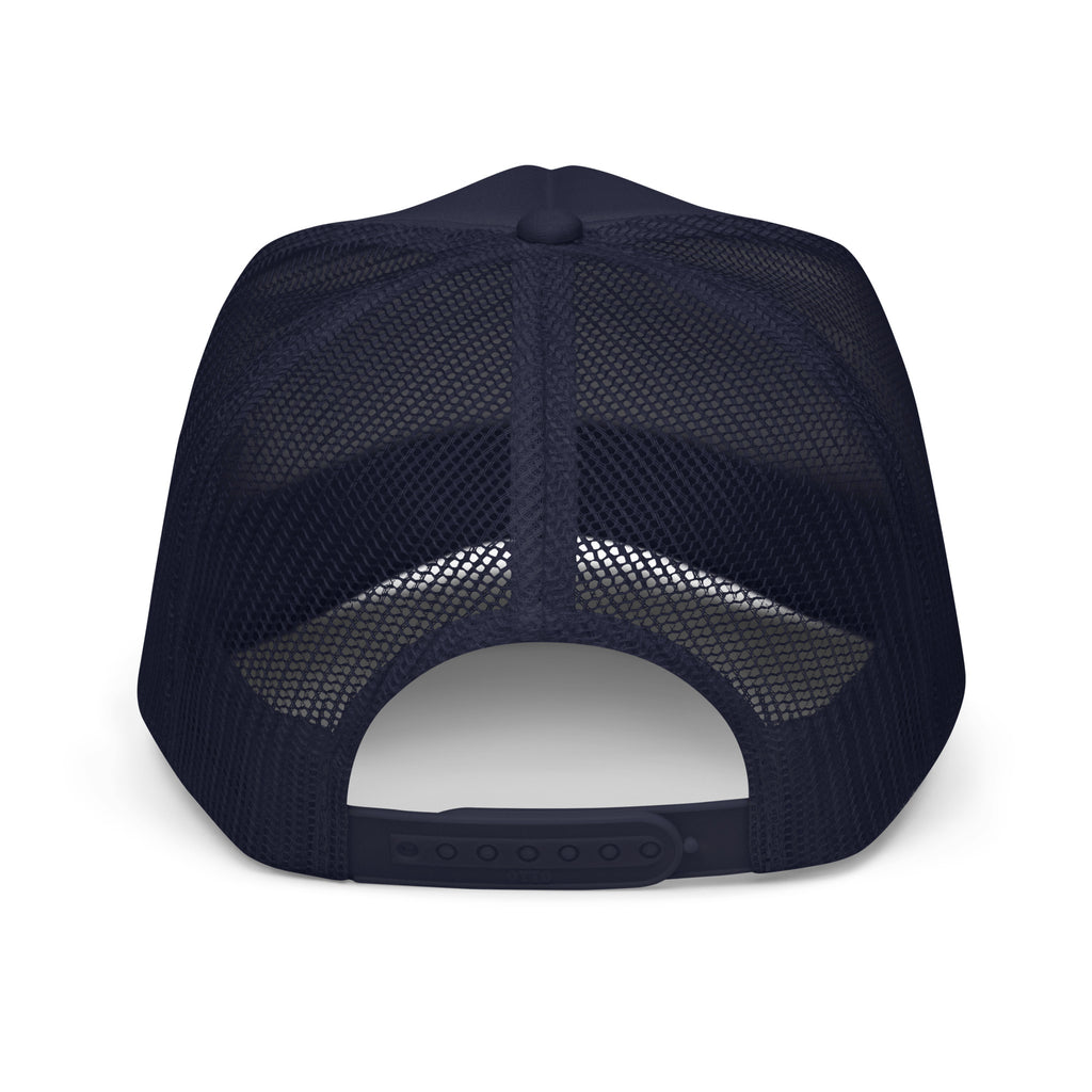 Original Pray Musically — Navy/Gold Foam Trucker